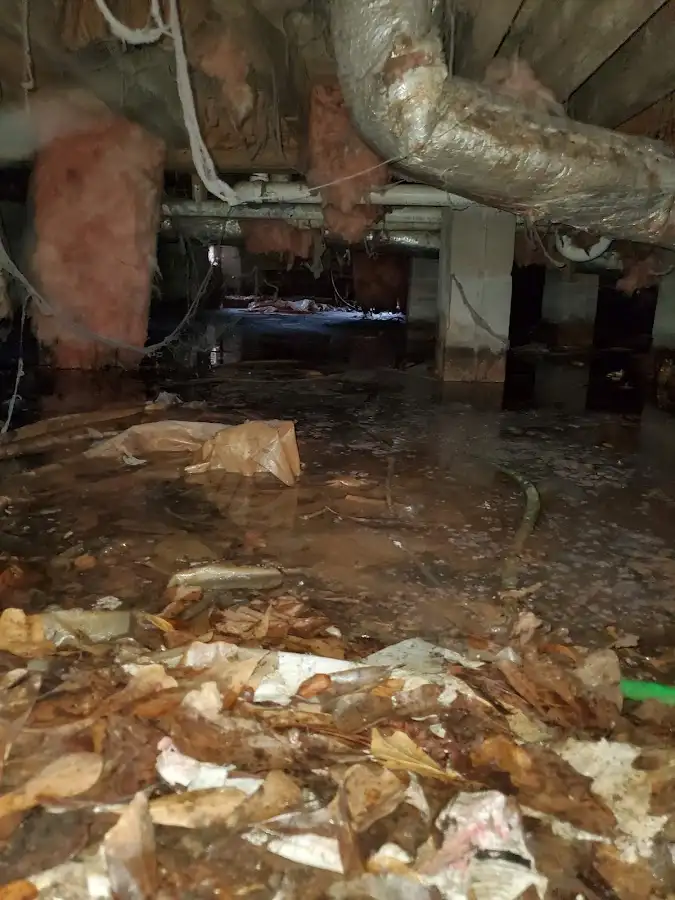 Crawl space flood assessment for Commercial Water Damage Restoration in Prior Lake